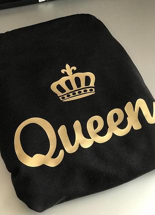 Женский свитшот - 100% хлопок. queen