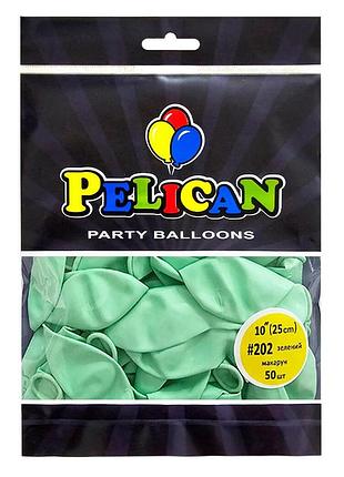 Латексні кульки "( ) макарун зелений, pelican 50шт