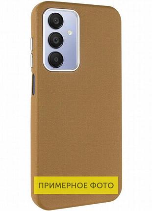 Кожаный чехол leather case metal buttons для xiaomi redmi 13c / poco c65 brown