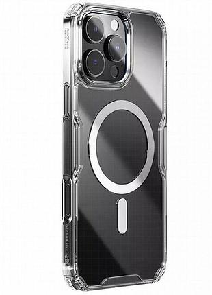 Tpu чехол nillkin nature pro magnetic для apple iphone 16 pro max (6.9") бесцветный (прозрачный)