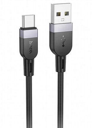 Дата кабель hoco x109 energy silicone usb to type-c (3m) black