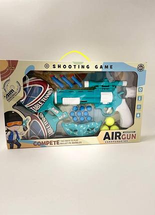Ігровий набір в «shooting game & table tennis» — пневматичний пістолет air gun та настільний теніс
