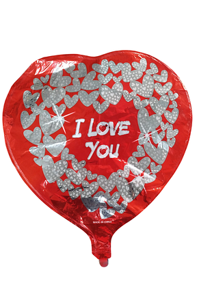 Фольгована повітряна куля “серце i love you”, розмір см