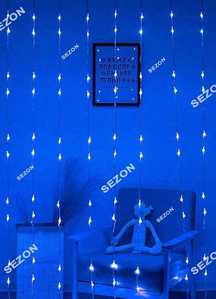 Водопад led 3м,5м ( режимов + стат), синий