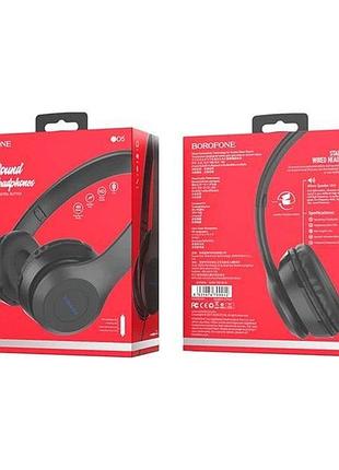 Проводные накладные наушники borofone star sound, мм,. мм, микрофон,. м, black