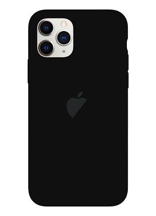 Чехол silicone case для iphone 11 pro черный стильный защитный аксессуар для надежной защиты телефона