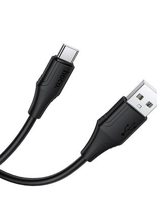 Кабель hoco bien silicone charging data cable type-c black ( ) 4