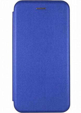 Кожаный чехол-книжка classy для motorola moto g13 синий
