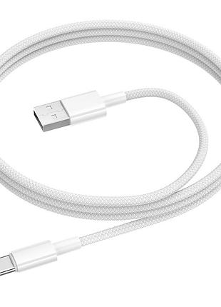 Кабель borofone source charging data cable type-c white ( ) 3