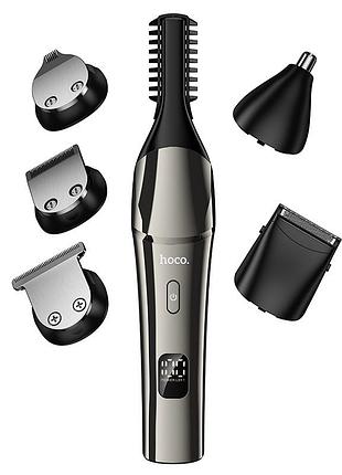 Машинка для стрижки hoco mah.. multi-function electric clipper grooming set metal gray ( ) 3