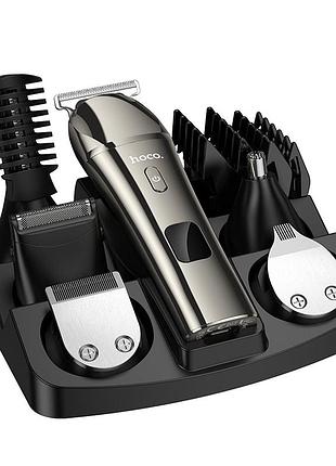 Машинка для стрижки hoco mah.. multi-function electric clipper grooming set metal gray ( ) 6