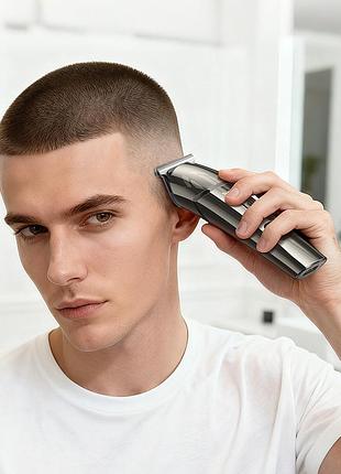 Машинка для стрижки hoco mah.. multi-function electric clipper grooming set metal gray ( ) 8