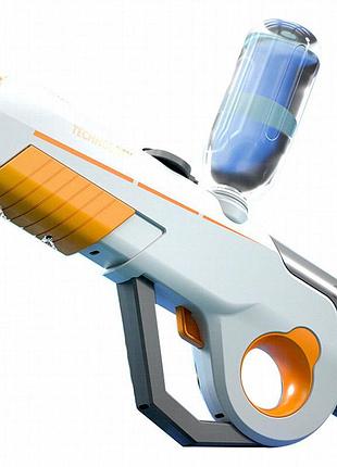 Водный аккумуляторный автомат water gun 8002c (600ml) with lithium battery white / orange