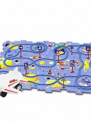 Развивающая игрушка-пазл sht 1103d space travel (25pcs) blue