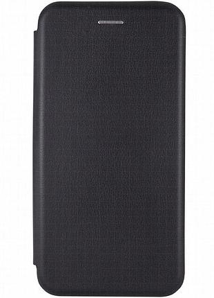 Кожаный чехол-книжка classy для motorola edge 50 pro черный