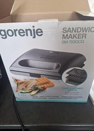 Бутербродниця gorenje sm 703gcg 700 вт