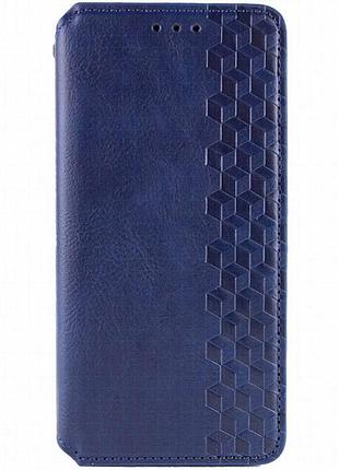 Кожаный чехол-книжка getman cubic (pu) для xiaomi redmi 15 4g (global) / 5g синий