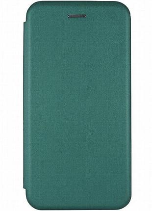 Кожаный чехол-книжка classy для motorola moto g05 / e15 зеленый