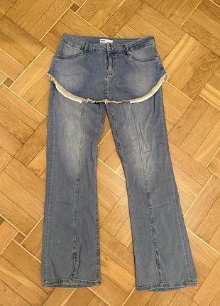 Жіночі джинси zara кльош блакитні