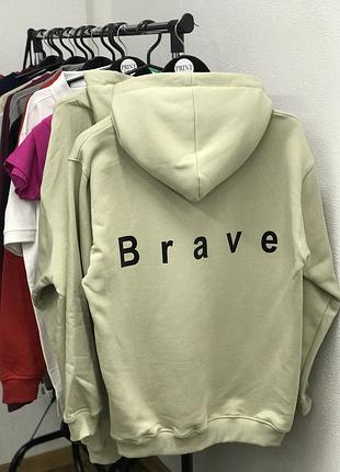 Толстовка жіноча/ худі з принтом — brave.
