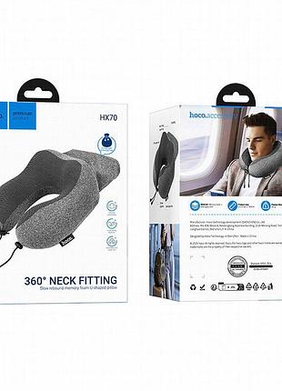 Подушка hoco hx70 neck fitting memory foam black 5