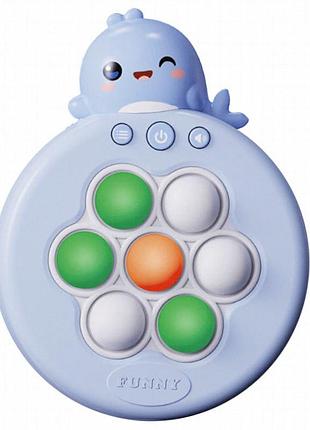 Портативная игра pop-it speed push game ver.6 dolhpin