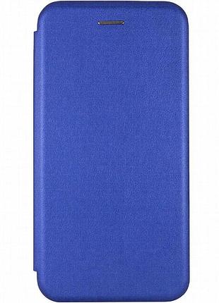 Кожаный чехол-книжка classy для xiaomi redmi 14c / poco c75 синий