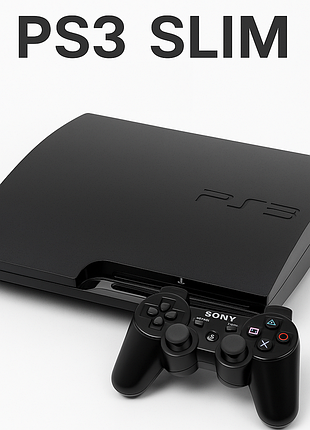 Sony playstation 3 slim 320 gb прошита hen + багато ігор + 2 джойстики