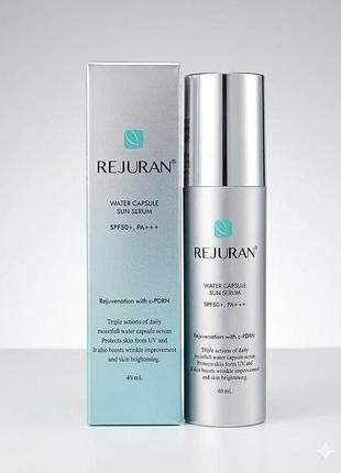 Сонцезахисна сироватка з гідрокапсулами rejuran water capsule sun serum spf 50+ pa+++, 40мл
