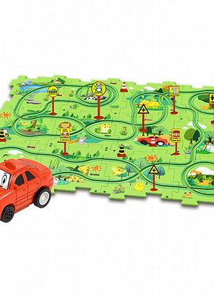 Развивающая игрушка-пазл sht 1103b forest park (25pcs) green