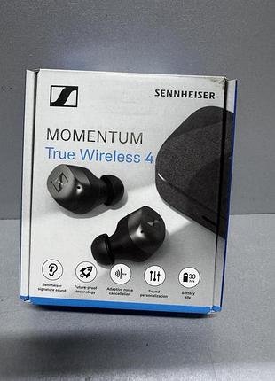 Наушники tws sennheiser momentum true wireless 4 black graphite (700365) новые! 2