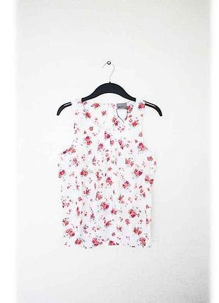 Блузка у квітку жіноча р.m (укр.46) біла 10169802w тм vero moda