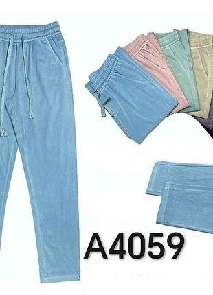 Брюки жен хлопок арт.4059 зеленые р.5xl/6xl тм ласточка