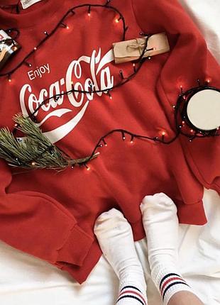 Червоний світшот coca-cola l