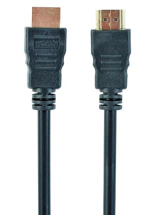 Кабель hdmi cablexpert cc-hdmi4-15m v1.4 4k 30 гц 15 м позолоченные коннекторы черный