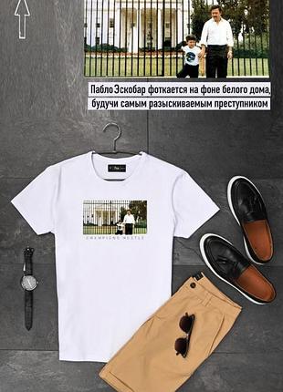 Чоловіча футболка pablo escobar/пабло ескобар champions hustle