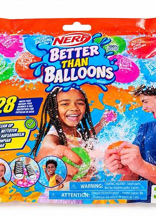 Набір водних капсул nerf better than balloons 228 шт. з насадкою для шланга hasbro