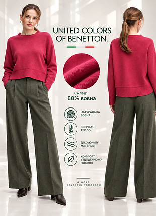 United colours of benetton теплый мягкий свитер на основе шерсти