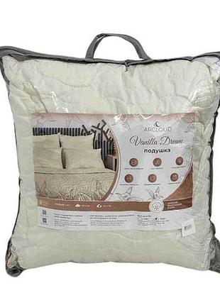 Подушка vanila dream мікрофібра №12 beige беж 11мм р.70*70 тм arcloud