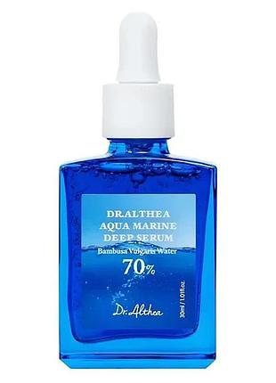 Інтенсивно зволожуюча гіалуронова сироватка dr.althea aqua marine deep serum — зволожуюча сироватка з бамбуковою водою