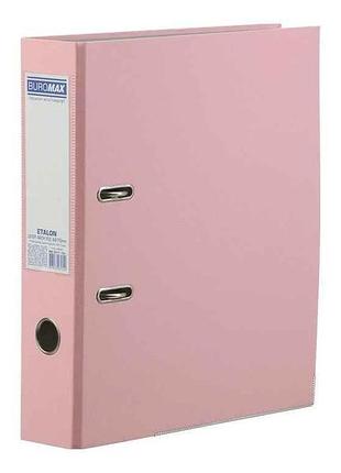 Папка-регистратор одност etalon а4 pastel 70/75мм розовый тм buromax