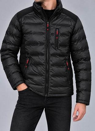 Куртка чоловіча демісезонна, колір чорний, 214r817-5 xxxl, 54, xxxl