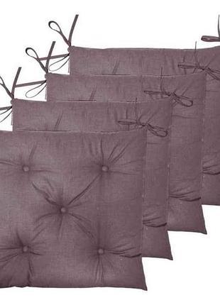 Подушка 40*40 для стільця porto бязь шоколад тм soundsleep