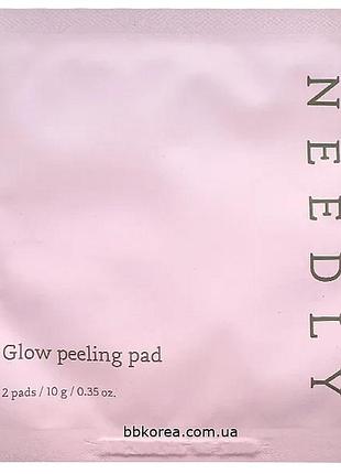 Пилинг-педикюр для проблемной кожи от жирности и высыпаний пробник needly glow peeling pad