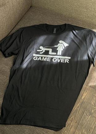 Футболка для парубоцької вечірки - "game over" s