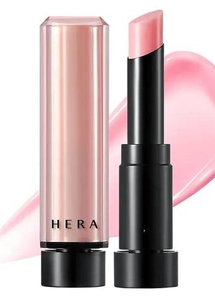 Увлажняющий бальзам для губ легкого розового оттенка hera sensual nude balm №112