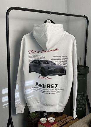 Белое худи audi rs7 “this is the dream – perfection”