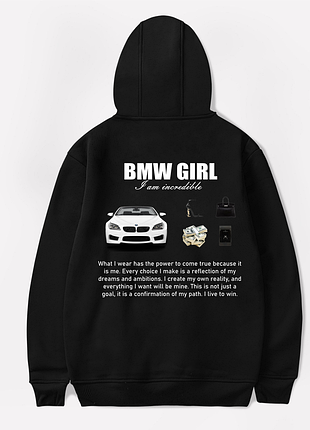 Худи "bmw girl i am incredible"