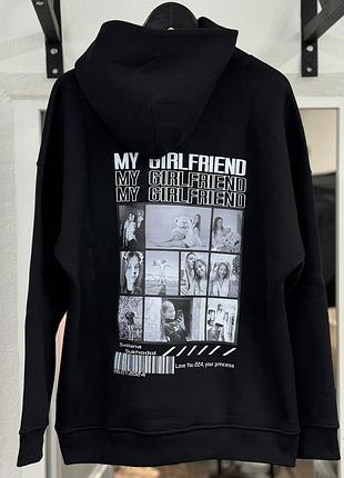 Худи для второй половинки - "my girlfriend" з вашими фото, текстом и годовщиной xxl