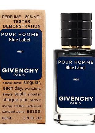 Givenchy pour homme blue label тестер lux мужской 60 мл